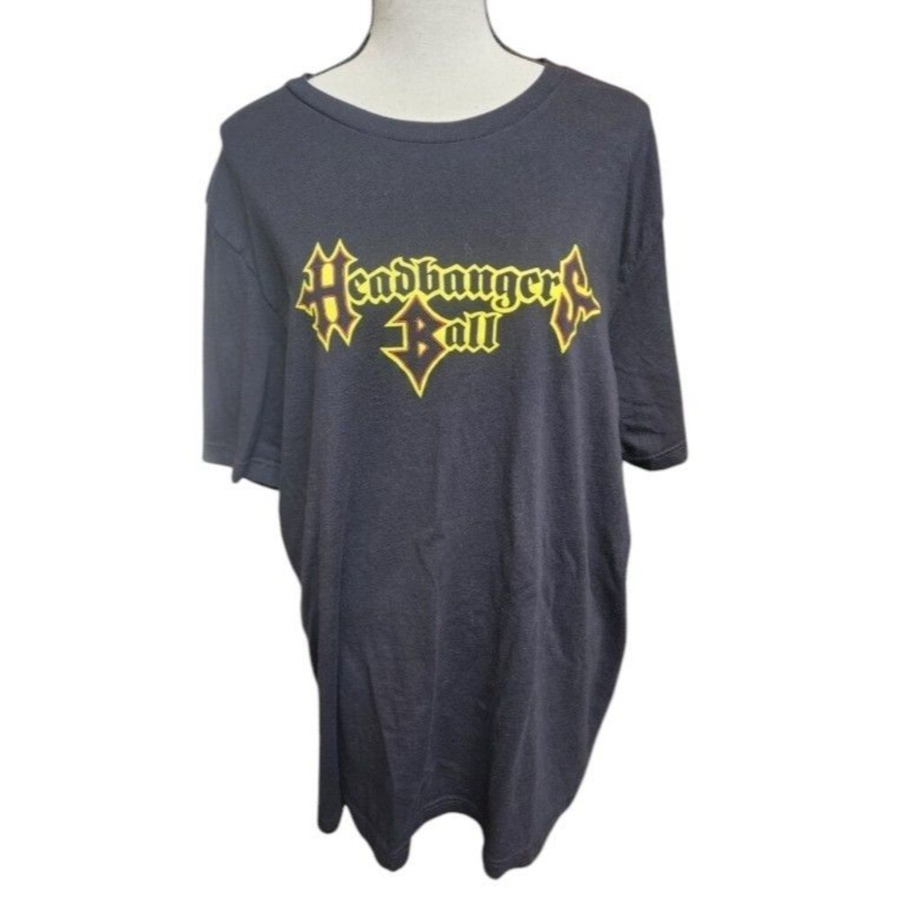 Headbangers Ball MTV Graphic T-Shirt Black XL Retro